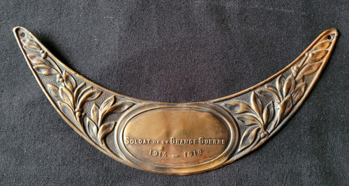 Plaque casque adrian - plaque, de