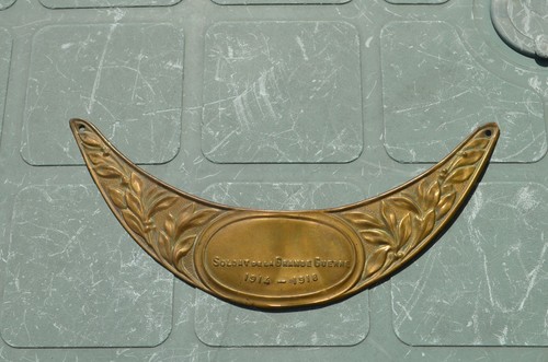 Plaque commémorative soldat - plaque,