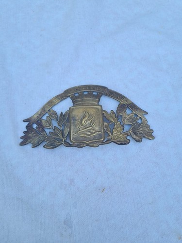 Plaque casque pompier - casque, de